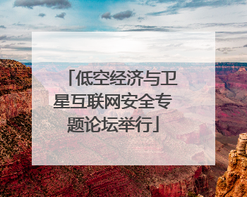 低空经济与卫星互联网安全专题论坛举行